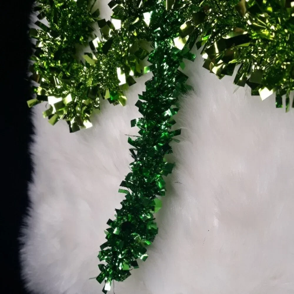 St. Patrick's Day green sparkling shamrock 12 x 14 inches wall hanging